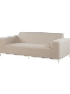 4-tlg Lounge Set ROVIGO in Beige/Weiß
