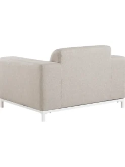 4-tlg Lounge Set ROVIGO in Beige/Weiß
