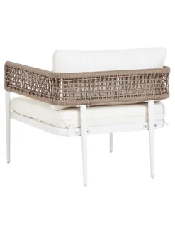 4-tlg Lounge Set SERLA in Weiß/Beige