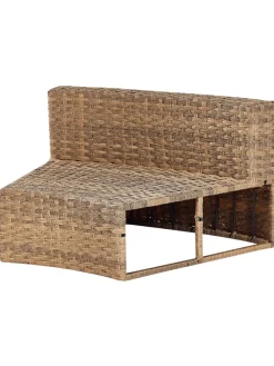 2-tlg Lounge Set SEVERO in Braun/Weiß