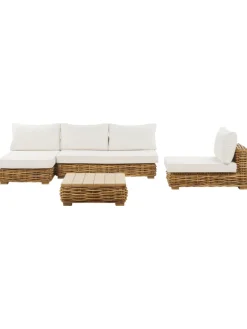 4-tlg Lounge Set VARALLO in /Weiß