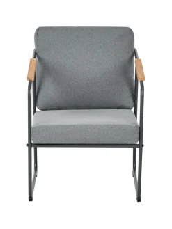 4-tlg Lounge Set VEZZANA in Grau/Schwarz/Braun