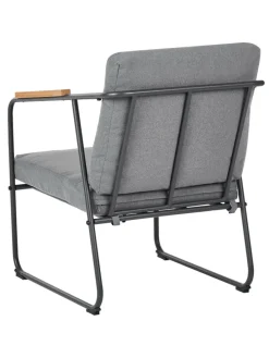 4-tlg Lounge Set VEZZANA in Grau/Schwarz/Braun