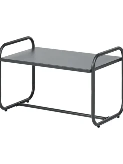 4-tlg Lounge Set VEZZANA in Grau/Schwarz/Braun