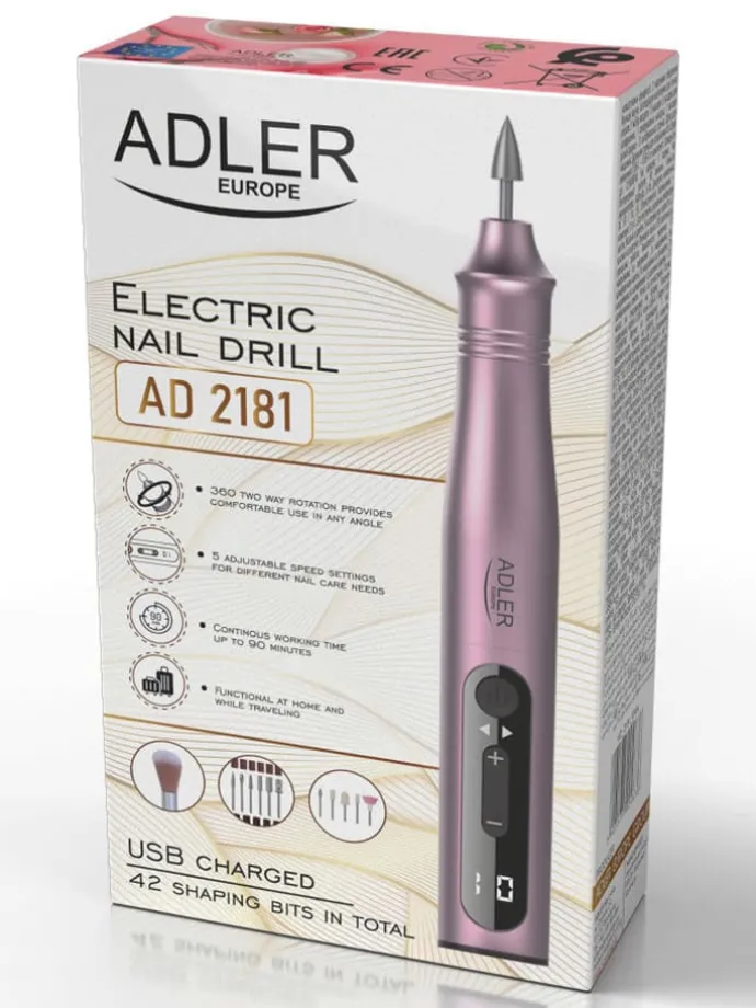 11tlg. Nagelpflege-Set "AD 2181" in Rosa