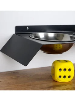 3tlg. Napfset in Schwarz - (B)50 x (H)6 x (T)20 cm
