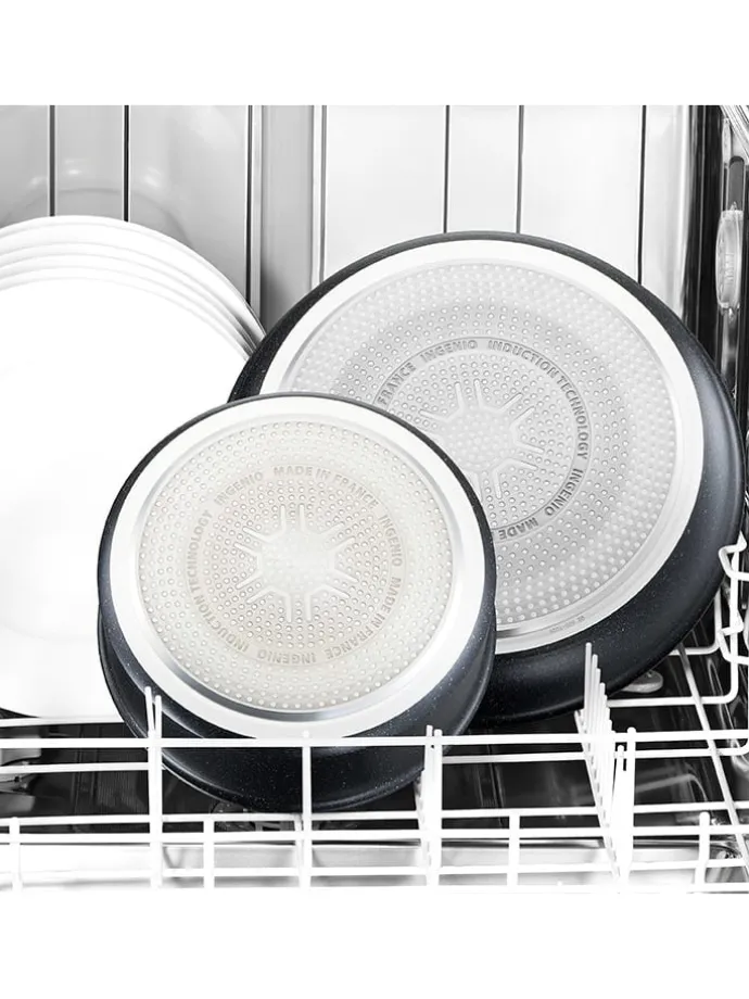 3tlg. Pfannen-Set "Black Stone" in Schwarz