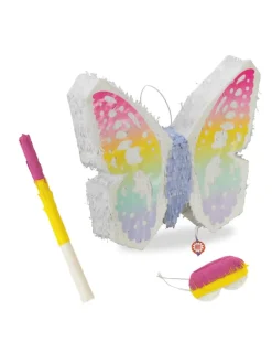 3-tlg. Pinata Set "Schmetterling" in Bunt
