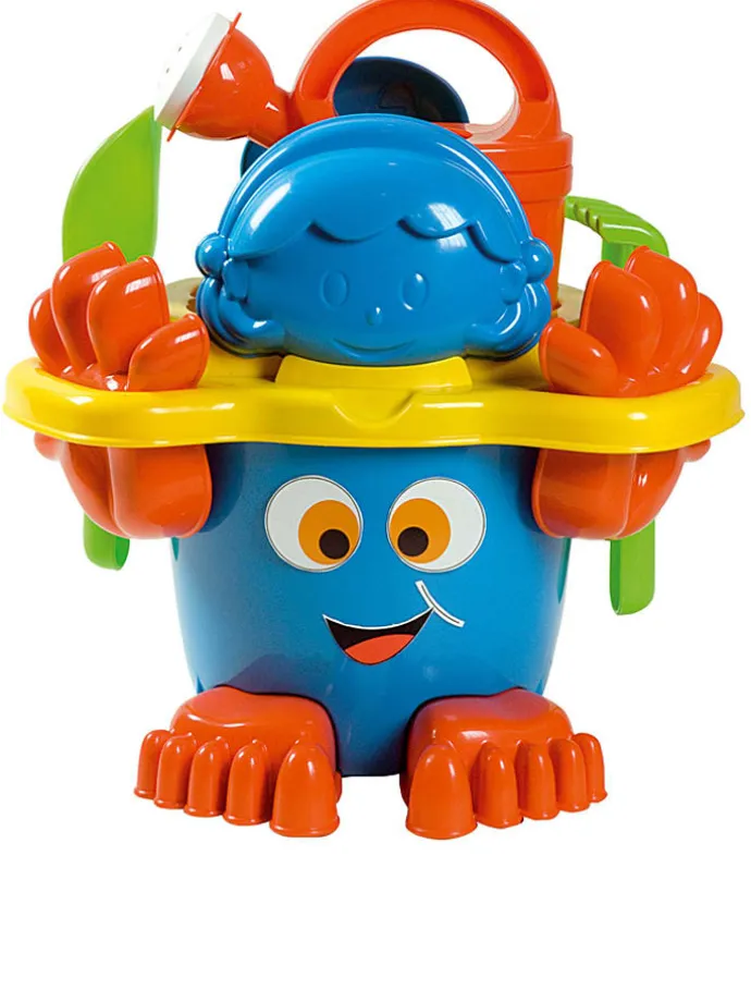 11tlg. Sandspielzeug-Set "Eimer mit Füßen" - ab 12 Monaten