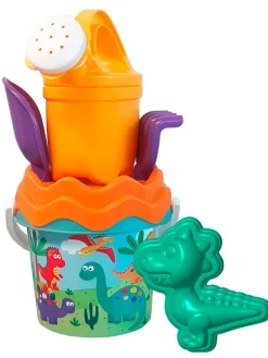 6tlg. Sandspielzeugset in Türkis/ Orange - ab 3 Jahren