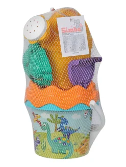 6tlg. Sandspielzeugset in Türkis/ Orange - ab 3 Jahren