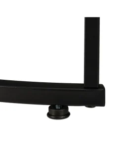 2-tlg. Satztisch-Set in Braun/ Schwarz