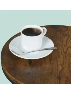 2-tlg. Satztisch-Set in Braun/ Schwarz