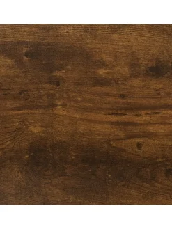 2-tlg. Satztisch-Set in Dunkelbraun/ Schwarz