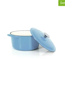 2tlg. Schmortopf-Set in Hellblau - Ø 23,2 cm