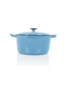 2tlg. Schmortopf-Set in Hellblau - Ø 23,2 cm