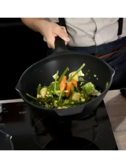 2tlg. Set: Aluguss-Schmorpfanne 