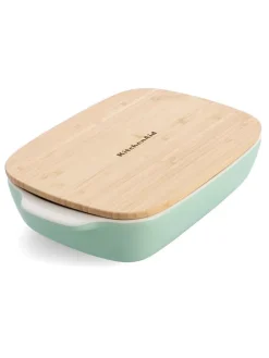 2tlg. Set: Auflaufform in Grün - 1,9 l