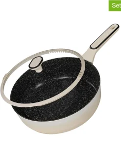 2tlg. Set: Bratpfanne in Beige - Ø 28 cm