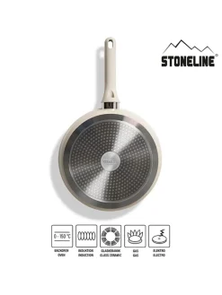 2tlg. Set: Bratpfanne in Beige - Ø 28 cm