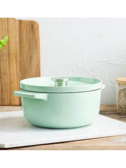 2tlg. Set: Bräter in Mint - 3,3 l