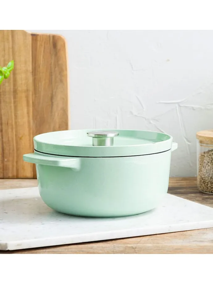 2tlg. Set: Bräter in Mint - 3,3 l