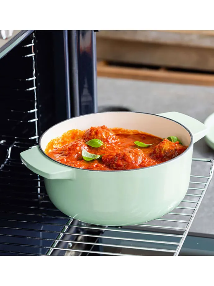 2tlg. Set: Bräter in Mint - 3,3 l