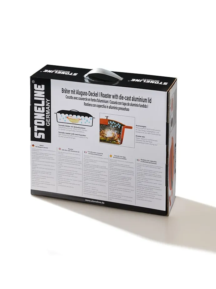 2tlg. Set: Bräter in Orange - 4,2 l