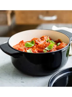 2tlg. Set: Bräter in Schwarz - 3,3 l