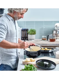 2tlg. Set: Bräter in Schwarz - 3,3 l