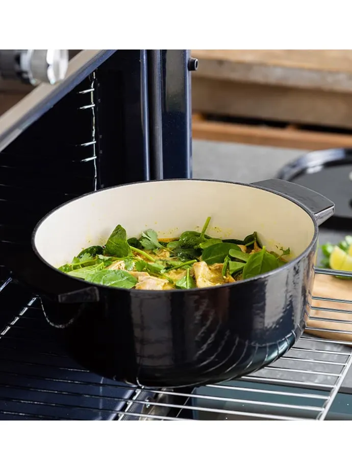 2tlg. Set: Bräter in Schwarz - 3,3 l