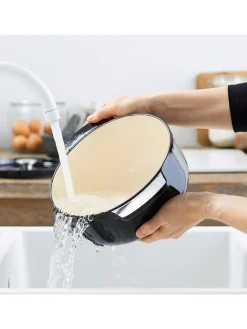 2tlg. Set: Bräter in Schwarz - 3,3 l