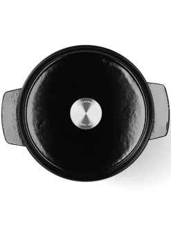 2tlg. Set: Bräter in Schwarz - 3,3 l