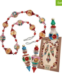 4tlg. Set: Christbaumschmuck in Bunt