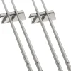 6tlg. Set: Edelstahl-Essstäbchen