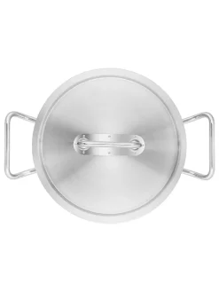 2tlg. Set: Edelstahl-Kochtopf 