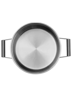 2tlg. Set: Edelstahl-Kochtopf