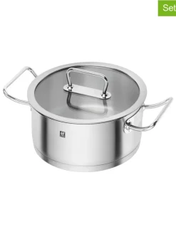 2tlg. Set: Edelstahl-Kochtopf ''Pro'' - 4,3 l