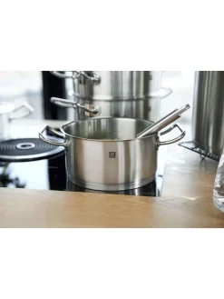 2tlg. Set: Edelstahl-Kochtopf ''Pro'' - 4,3 l