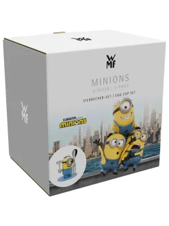 3tlg. Set: Eierbecher, Eierlöffel und Hämmerchen "MINIONS®" - ab 3 Jahren