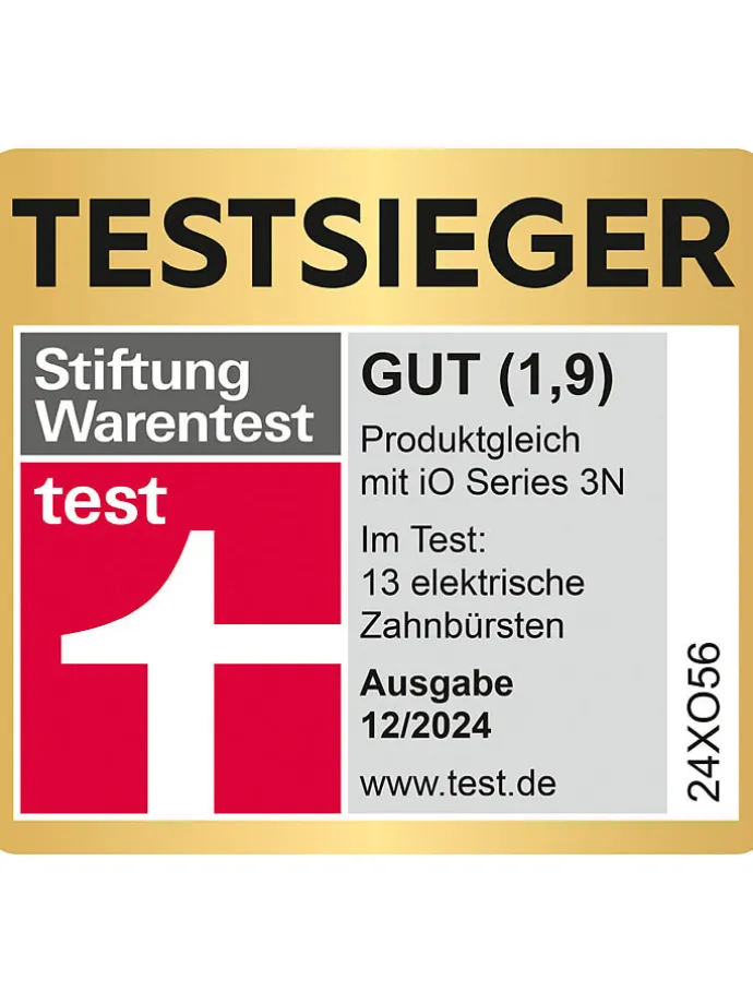 2tlg. Set: Elektr. Zahnbürsten "iO Series 3" in Schwarz/ Hellblau