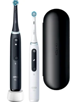 2tlg. Set: Elektr. Zahnbürsten "iO Series 5" in Weiß/ Schwarz