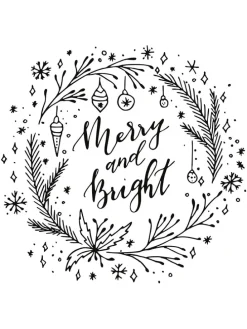 3tlg. Set: Fensterschablonen "Christmas" und Kreidemarker - (B)42 x (H)59,4 cm