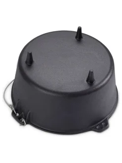 2tlg. Set: Feuertopf in Schwarz - 7,6 l