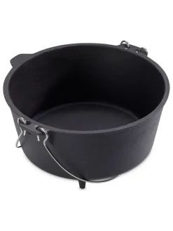 2tlg. Set: Feuertopf in Schwarz - 7,6 l