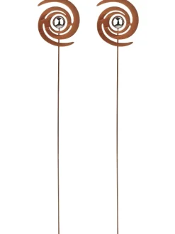 2tlg. Set Gartendekoration FINJA in Braun