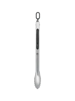 3tlg. Set: Grillzubehör in Silber/ Schwarz