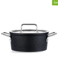 2tlg. Set: Kochtopf "Adamant®" in Schwarz - Ø 18 cm