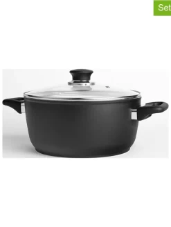 2tlg. Set: Kochtopf ''Ballarini'' in Schwarz - Ø 16 cm