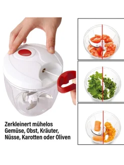 12tlg. Set: Multizerkleinerer in Rot